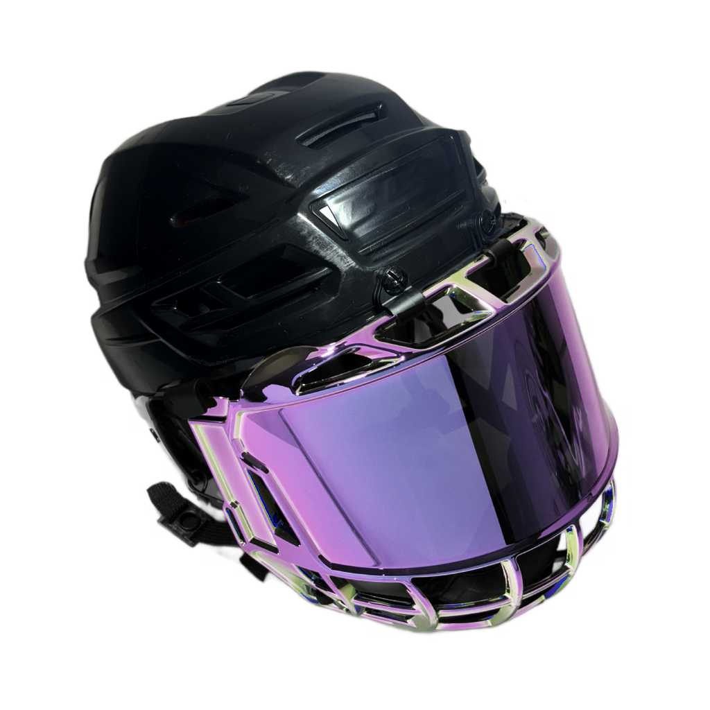 fishbowl motorcycle helmet Violet Vision Fishbowl – Chel Wear Hockey Boutique