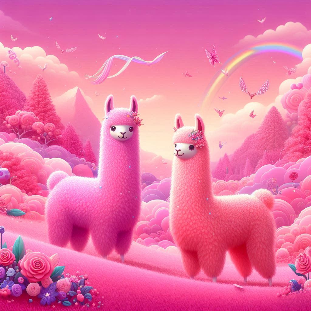Chandail Rose Llama (Receveur)